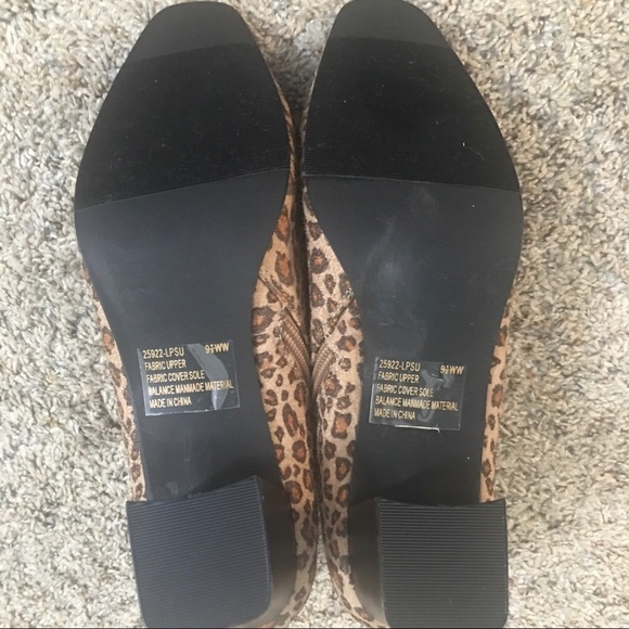 Ulla Popken Leopard Print Booties - Picture 7 of 8